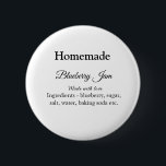 Badge Rond 5 Cm Bleuet maison et confiture faite avec amour ajoute<br><div class="desc">Conception</div>