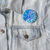 Badge Rond 5 Cm Bleus (En situation)