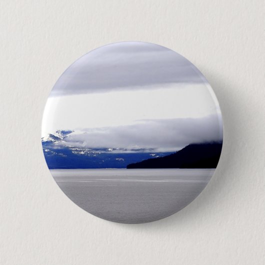 Badge Rond 5 Cm Bleus de l'Alaska (Devant)
