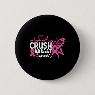 Badge Rond 5 Cm Bling Pink Ribbon 2