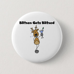 Badge Rond 5 Cm Blitzen obtient assailli soudainement