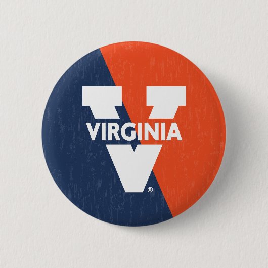 Badge Rond 5 Cm Bloc de couleur Virginia Cavaliers (Devant)