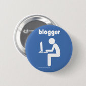Badge Rond 5 Cm Blogger-couleur (Devant & derrière)