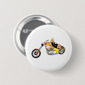 Badge Rond 5 Cm Blond sur un hélico (Devant & derrière)