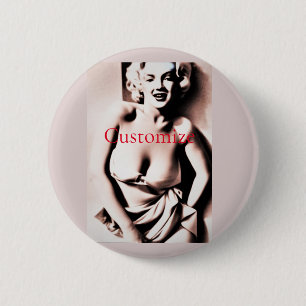 Badge Rond 5 Cm Blonde vintage Thunder_Cove