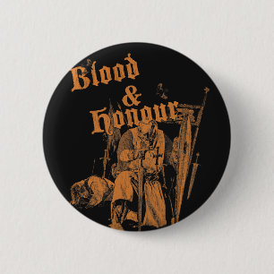 Badge Rond 5 Cm Blood & Honor - MétalCore Streetwear
