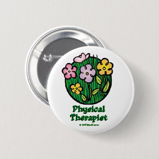 Badge Rond 5 Cm Blooms 1 PT (Devant & derrière)