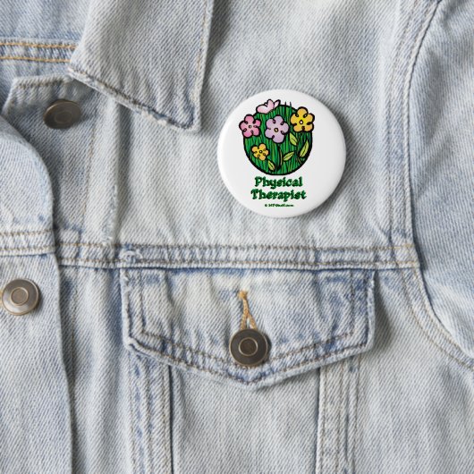 Badge Rond 5 Cm Blooms 1 PT (En situation)