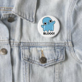 Badge Rond 5 Cm Blooo Funny Blue Ghost Pun (En situation)