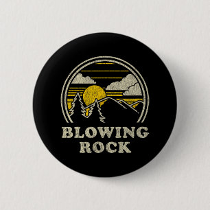 Badge Rond 5 Cm Blowing Rock Caroline du Nord Nc T Shirt Vintage H