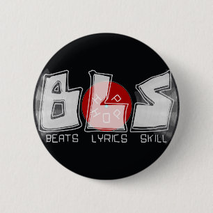 Badge Rond 5 Cm BLS bat les paroles talent HIP HOP