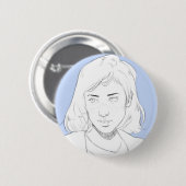 Badge Rond 5 Cm Blue (Devant & derrière)