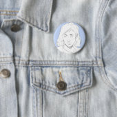 Badge Rond 5 Cm Blue (En situation)