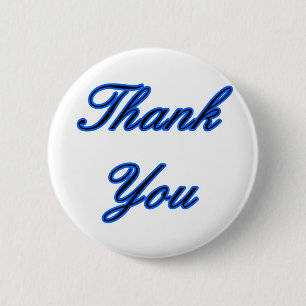 Badge Rond 5 Cm Blue Black Merci Design Le MUSÉE Zazzle Cadeau