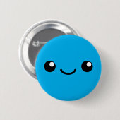 Badge Rond 5 Cm Blue Cutie (Devant & derrière)