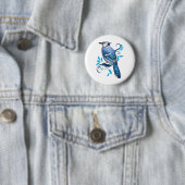 Badge Rond 5 Cm Blue Jay (En situation)