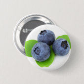 Badge Rond 5 Cm Blueberry (Devant & derrière)