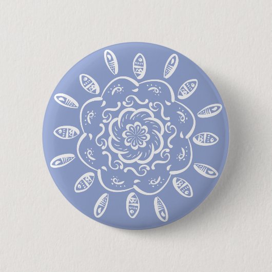 Badge Rond 5 Cm Blueberry Mandala (Devant)