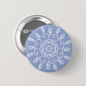 Badge Rond 5 Cm Blueberry Mandala (Devant & derrière)