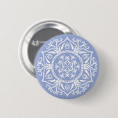 Badge Rond 5 Cm Blueberry Mandala (Devant & derrière)