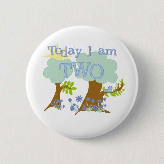 Badge Rond 5 Cm Bluebird 2nd Birthday Tshirts et cadeaux (Devant)