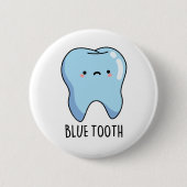 Badge Rond 5 Cm Bluetooth Funny Technique Bleu Douille (Devant)