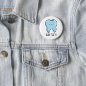 Badge Rond 5 Cm Bluetoth Drôle de jeu de mots technique Tooth (En situation)