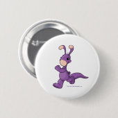Badge Rond 5 Cm Blumaroo pourpre de marche (Devant & derrière)
