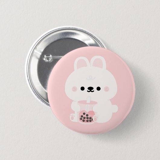 Badge Rond 5 Cm Boba Bunny (Devant & derrière)