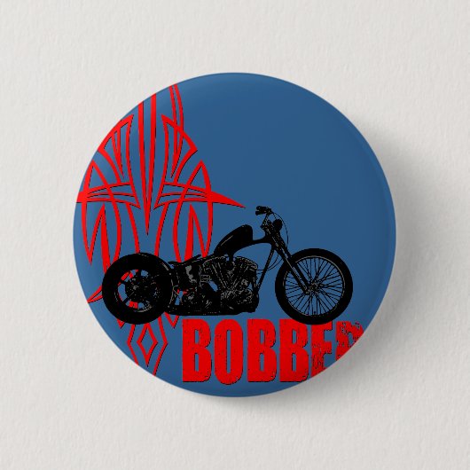 Badge Rond 5 Cm Bobber Motorbike (Devant)