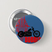 Badge Rond 5 Cm Bobber Motorbike (Devant & derrière)
