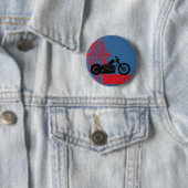 Badge Rond 5 Cm Bobber Motorbike (En situation)