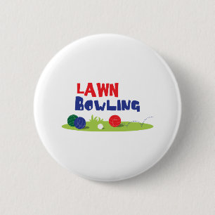Badge Rond 5 Cm Bocce Ball Lawn Bowling
