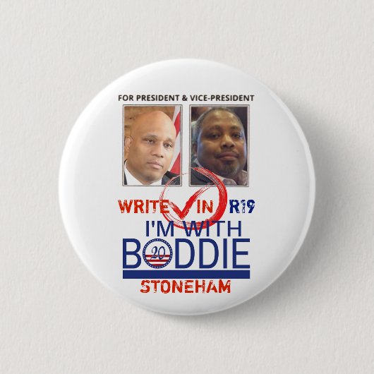 Badge Rond 5 Cm Boddie R19 pour président '20 (Devant)