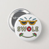 Badge Rond 5 Cm Bodybuilding (Devant & derrière)