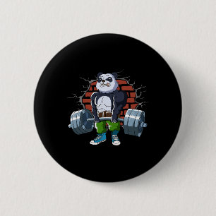 Badge Rond 5 Cm Bodybuilding Et Poids Conçus Plan Fitness