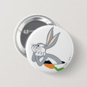 Badge Rond 5 Cm BOGS BUNNY™ avec carotte (Devant & derrière)