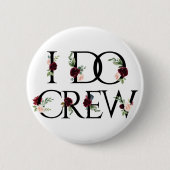 Badge Rond 5 Cm Boho Bling | Bachelorette Bridal Party I Do Crew (Devant)