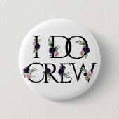Badge Rond 5 Cm Boho Bling | Bachelorette Bridal Party I Do Crew (Devant)