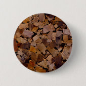 Badge Rond 5 Cm Bois | cabine rustique | grain de bois | arbre (Devant)