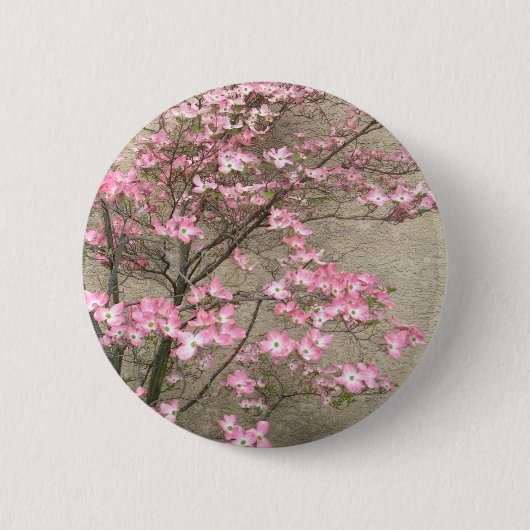 Badge Rond 5 Cm Bois de chien (Devant)