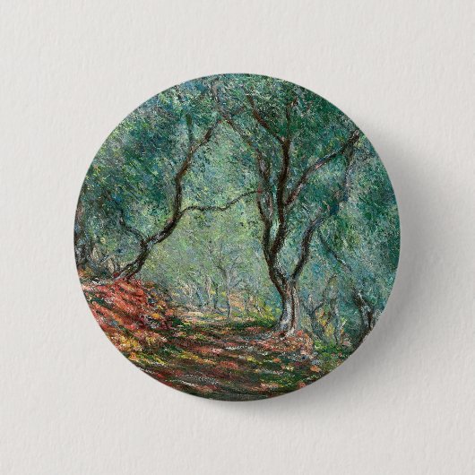 Badge Rond 5 Cm Bois d'olivier dans les jardins de Moreno (par Mon (Devant)
