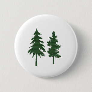 Badge Rond 5 Cm Bois sauvage vert NVN712 de jungle d'environnement