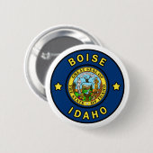 Badge Rond 5 Cm Boise Idaho (Devant & derrière)