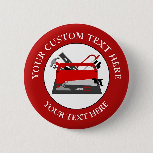 Badge Rond 5 Cm Boîte à outils Handyman (Devant)