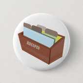 Badge Rond 5 Cm Boîte à recettes (Devant)