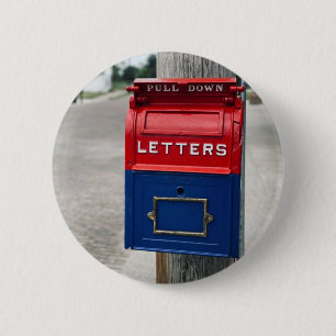 Badge Rond 5 Cm Boîte aux lettres vintage