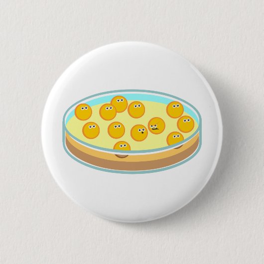 Badge Rond 5 Cm Boîte de Pétri MRSA (Devant)