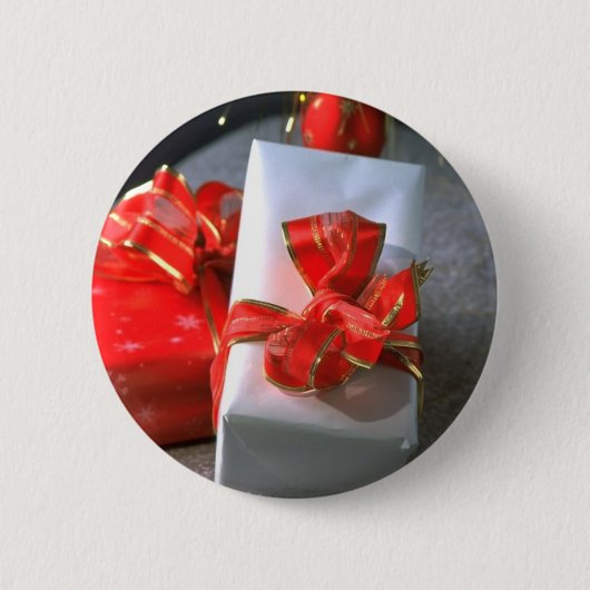 Badge Rond 5 Cm Boîtes cadeaux de vacances (Devant)