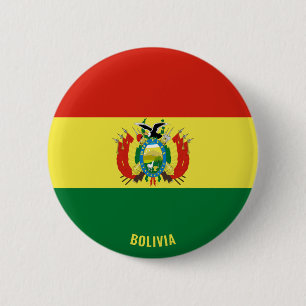Badge Rond 5 Cm Bolivie Drapeau charmant patriotique